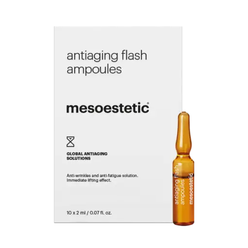 Mesoestetic Antiaging Flash Ampoules voor snelle glow en pre-make-up smoothing