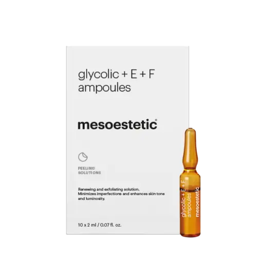 Mesoestetic Glycolic E F Ampoules voor huidtextuur en glow