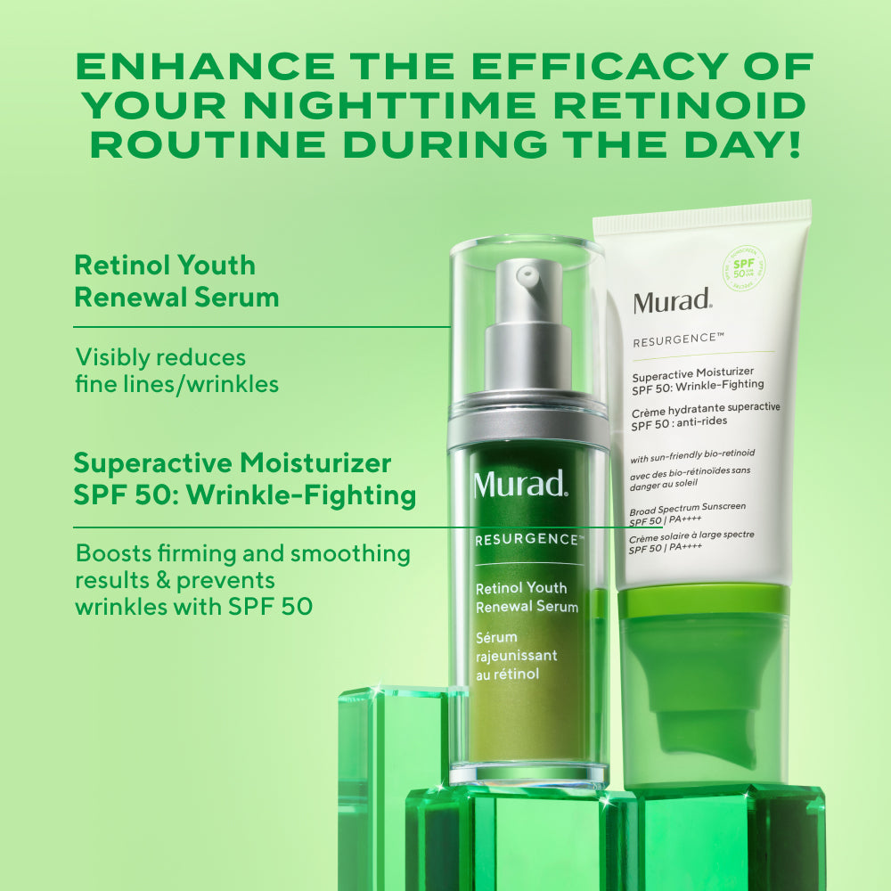 Murad Superactive SPF 50 Wrinkle Fighting skincare detail