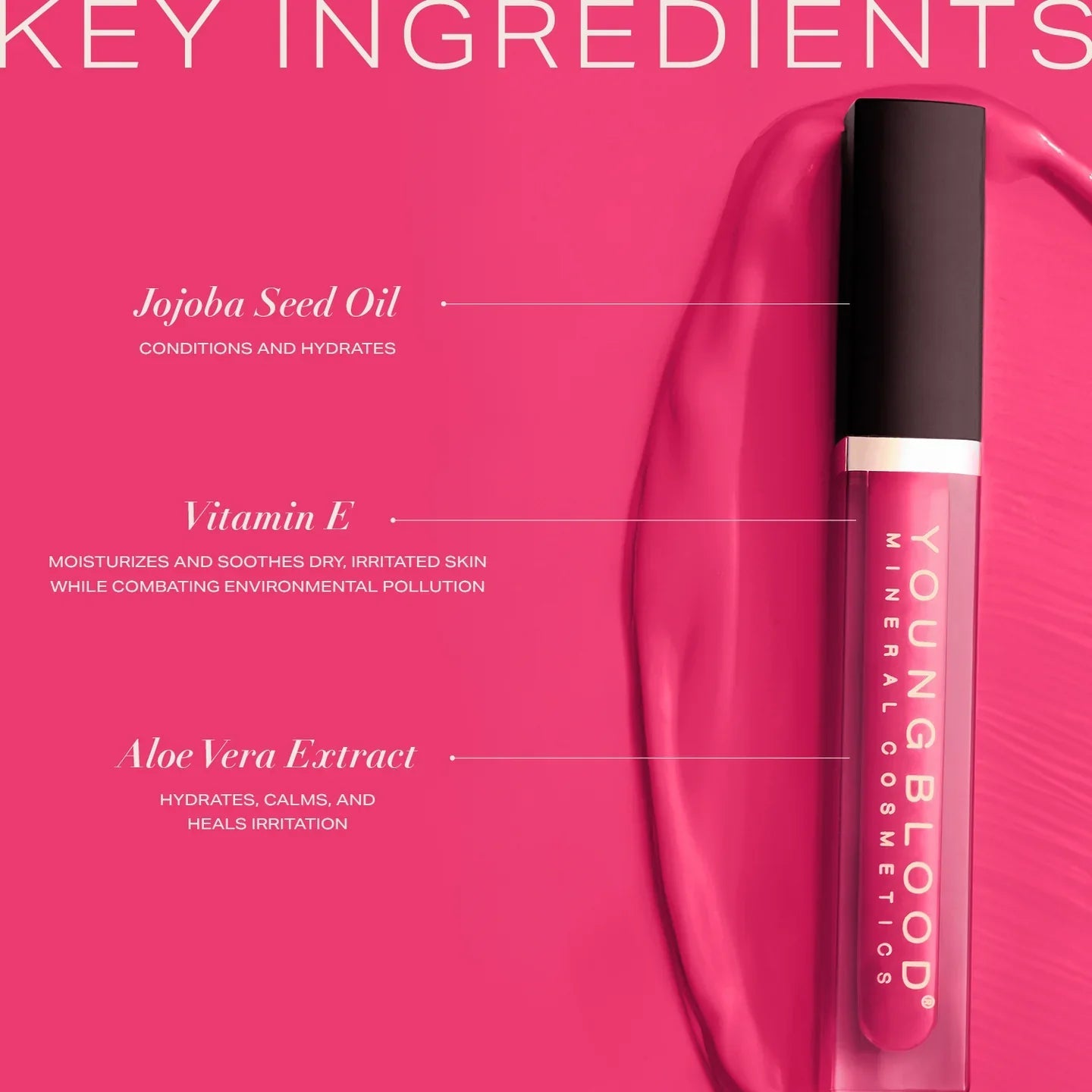 Youngblood Hydrating Lip Crème Love Affair detailbeeld 3